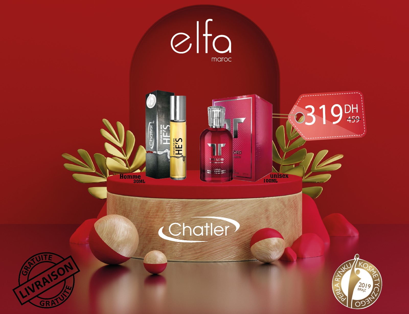 Chatler The Lord Intense Cherry - Eau de Parfum, unisex 100 ml